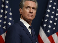 California Gov. Gavin Newsom in Sacramento, Calif., Aug. 21, 2025. (AP Photo/Justin Sullivan, Getty Images)