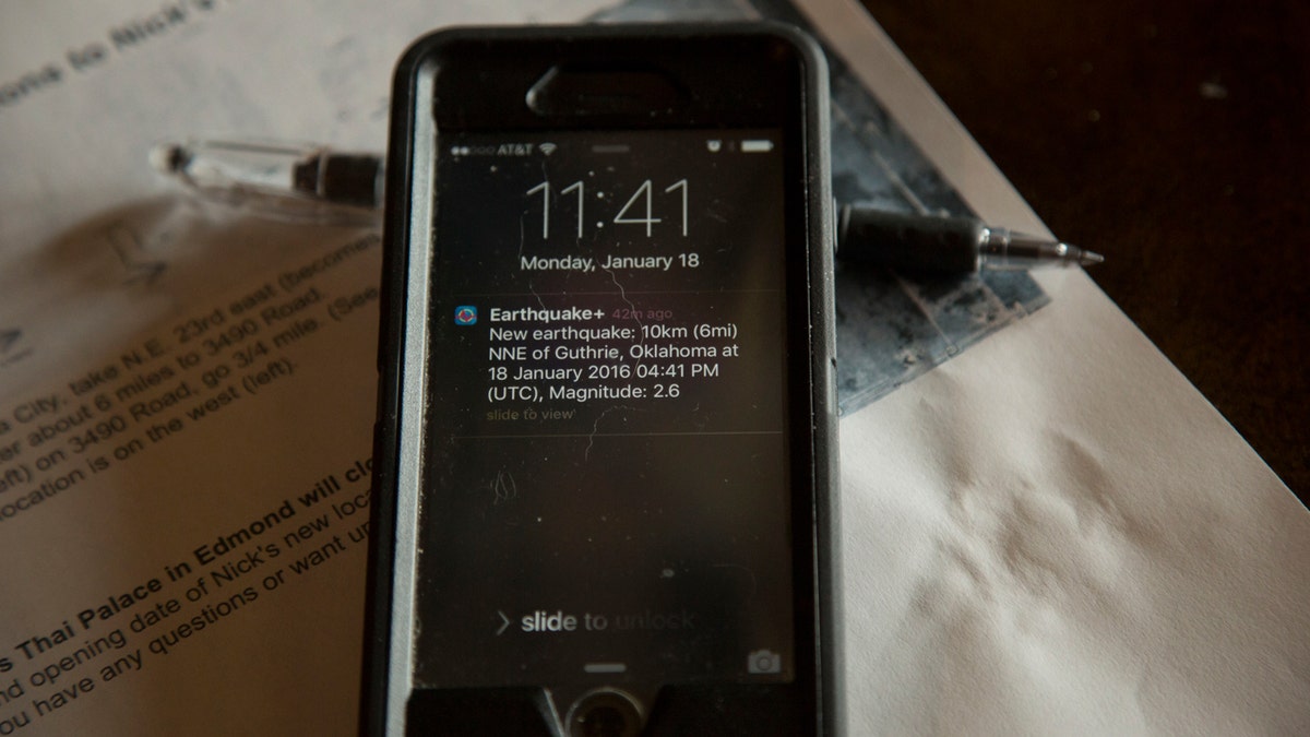 iPhone earthquake warning
