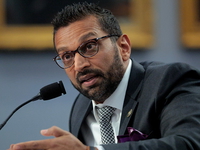 Kash Patel speaks in Congressional hearing.