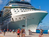 Cruise ship allegedly leaves 80-year-old woman behind on island, daughter demands answers after death Philipsburg, St. Maarten - Jan. 19, 2011: Cruise ship passengers travel to and from many of the cruise ships that anchor in Philipsburg for a daily excursion.