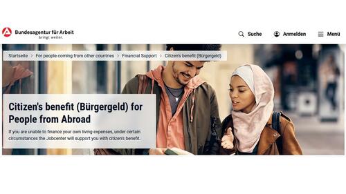 Germany's Federal Employment Agency Is Promoting Welfare Benefits To Young Migrants