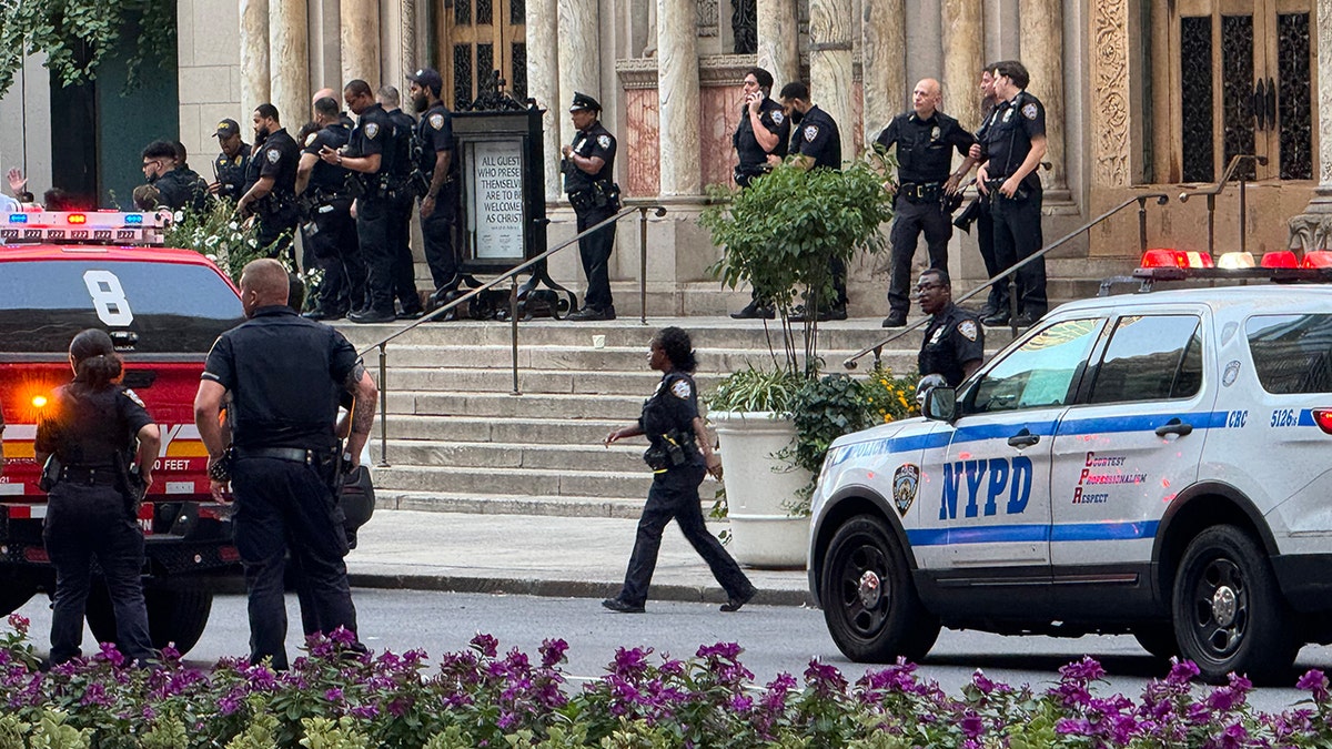 The NYPD responded Monday to reports of a shooting in midtown Manhattan.