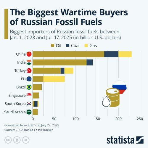 These Are The Biggest Wartime Buyers Of Russian Fossil Fuels